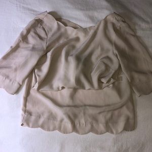 Excellent condition scalloped hem dress